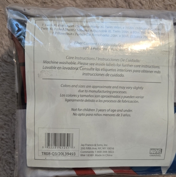 Marvel Avengers Hero Faces Bedding Set, 3-Piece NWT - Picture 3 of 3